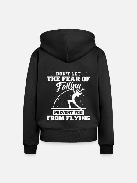 Stabhochspringer-Geschenk - Frauen Premium Bio Zip Hoodie - Schwarz