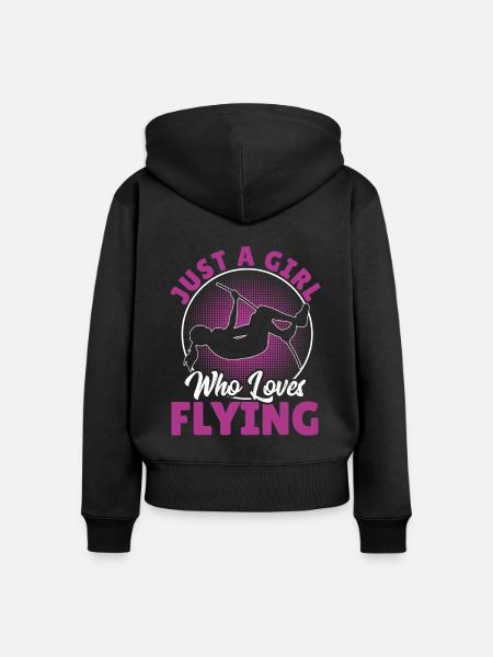 Stabhochspringer-Geschenk - Frauen Premium Bio Zip Hoodie - Schwarz