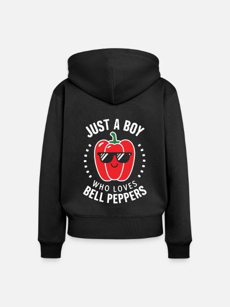 Paprika Geschenk - Frauen Premium Bio Zip Hoodie - Schwarz