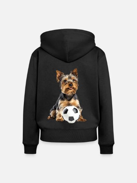 Yorkshire Terrier - Frauen Premium Bio Zip Hoodie - Schwarz