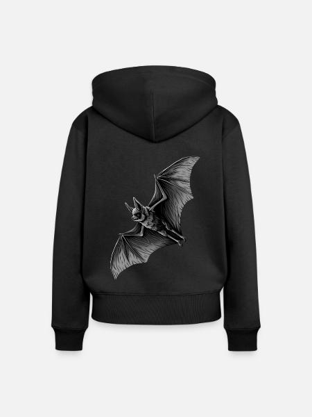 Schläger - Frauen Premium Bio Zip Hoodie - Schwarz