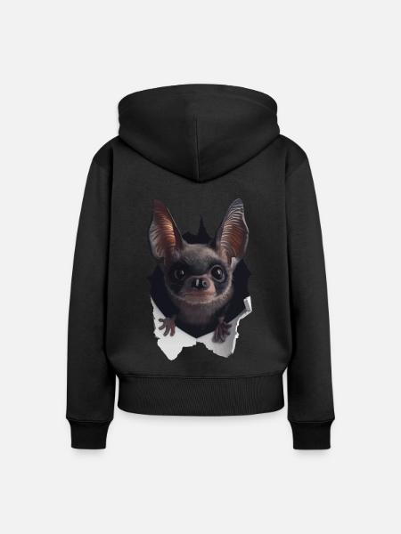 Schläger - Frauen Premium Bio Zip Hoodie - Schwarz