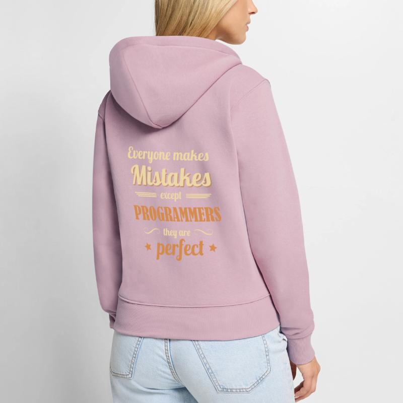 Programmers are Perfect Developer Coder Frauen Premium Bio Zip Hoodie