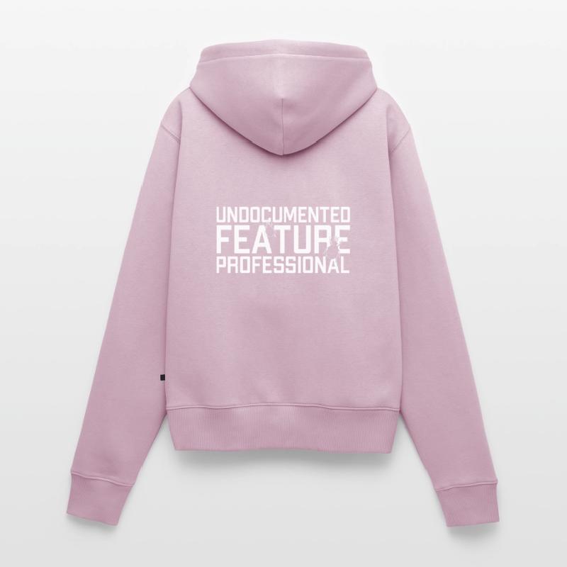 Undocumented Feature Professional Coder Software Women's Premium Organic Zip Hoodie