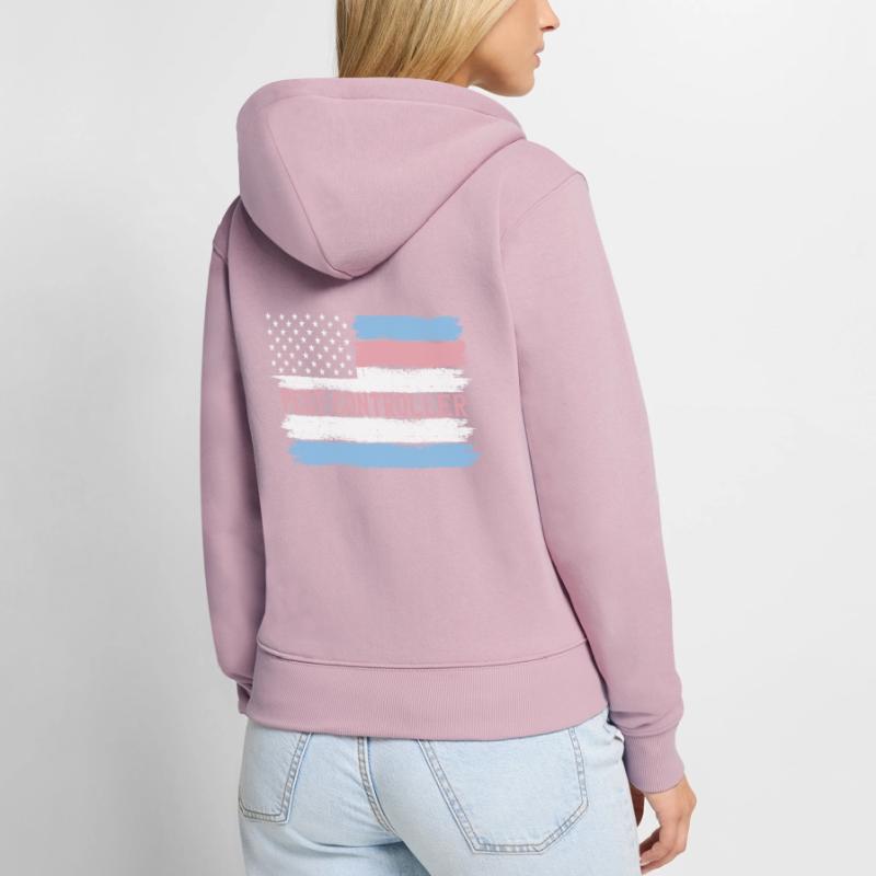 US Pride Exterminator Bug Killer Gift Idea Frauen Premium Bio Zip Hoodie