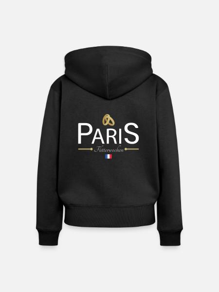 Flitterwochen Paris - Frauen Premium Bio Zip Hoodie - Schwarz