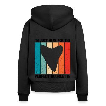 Paleontologist Designs Fossil Hunter Student - Women's Premium Organic Zip Hoodie - black - Back - Julia (174cm)