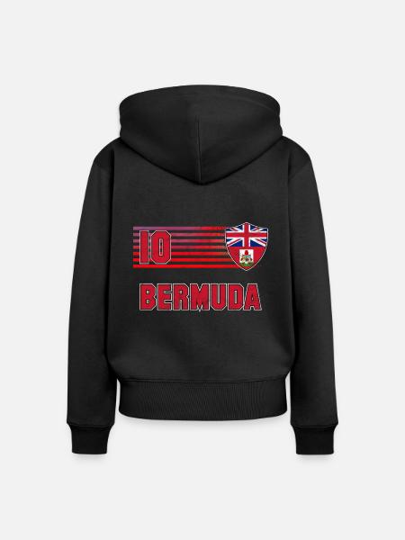 Bermuda Fußball Mannschaft - Frauen Premium Bio Zip Hoodie - 