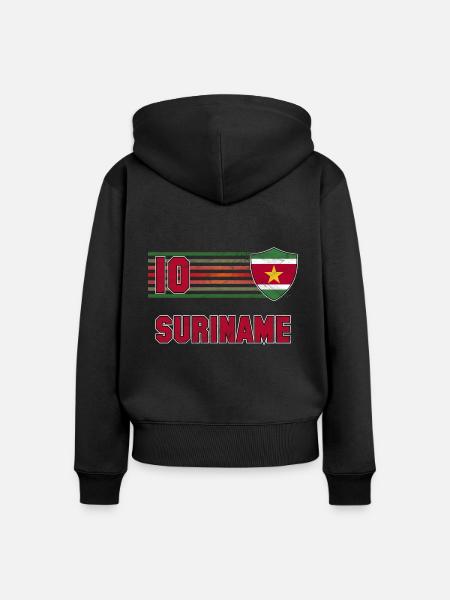 Suriname Fußball Mannschaft - Frauen Premium Bio Zip Hoodie - 