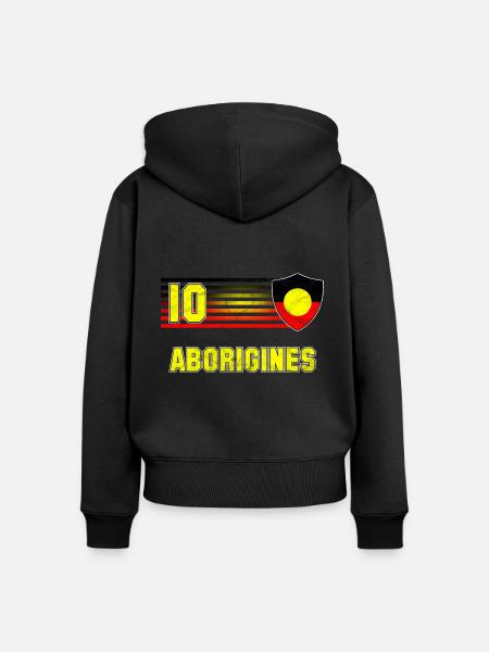 Aborigines Fußball Mannschaft - Frauen Premium Bio Zip Hoodie -