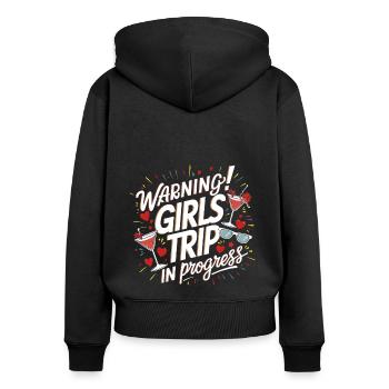 Girls Trip Holiday Holiday Holiday Celebrations - Women's Premium Organic Zip Hoodie - black - Back - Julia (174cm)