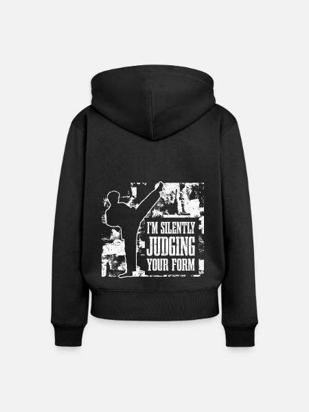 Tang Soo Do - Frauen Premium Bio Zip Hoodie - Schwarz