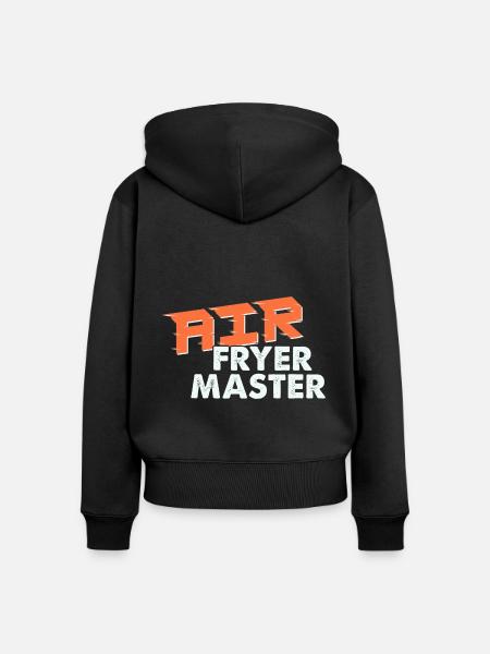 Heißluftfritteuse Master Culinary Crafts - Frauen Premium Bio Zip Hoodie - Schwarz