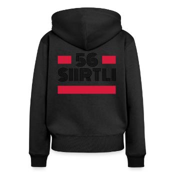 Siirt 56 Turkey Turkiye gift holiday TR Türk - Women's Premium Organic Zip Hoodie - black - Back - Julia (174cm)