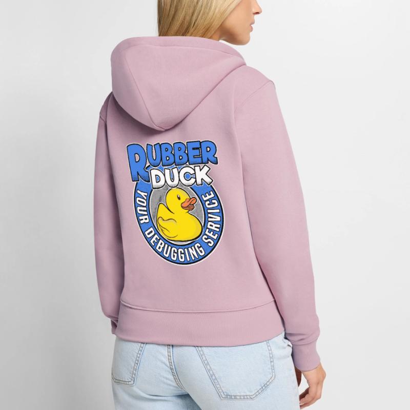 Programmierer Ente Programmieren Debugging Lustig Frauen Premium Bio Zip Hoodie