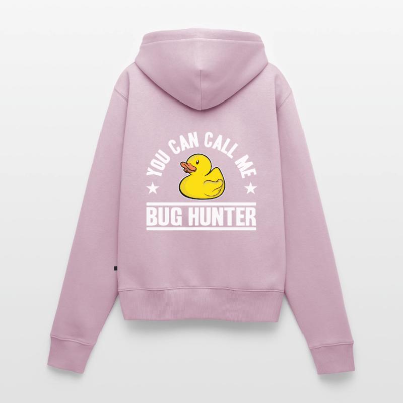 Programmeurs Canard Programmation Debugging Drôle Sweat à capuche zippé Premium bio Femme