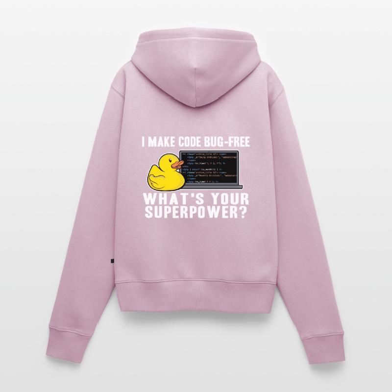 Programmierer Ente Programmieren Debugging Lustig Frauen Premium Bio Zip Hoodie