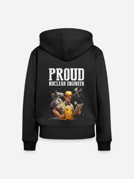 Kernenergie Spruch für Kernenergie - Frauen Premium Bio Zip Hoodie - Schwarz