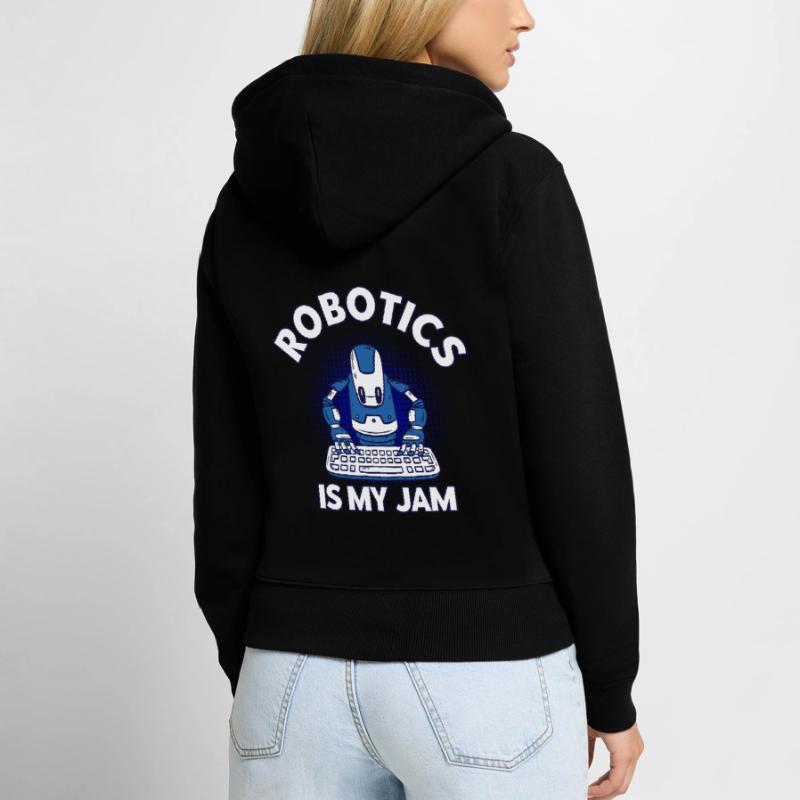 Robotics Engineer Engineer Teacher Technology Women's Premium Organic Zip Hoodie