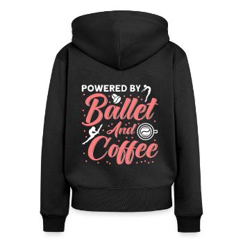 Danseuse de ballet Ballet Danse Ballet Filles - Sweat à capuche zippé Premium bio Femme - noir - Dos - Julia (174cm)