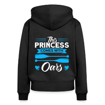 Team Rowing Team Rowing Rowers - Women's Premium Organic Zip Hoodie - black - Back - Julia (174cm)