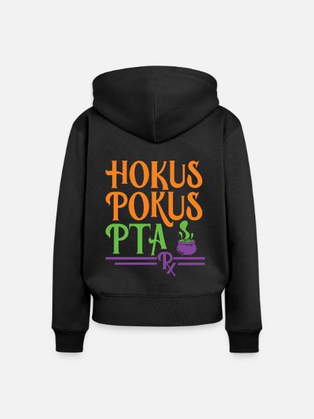 PTA Halloween - Frauen Premium Bio Zip Hoodie - Schwarz