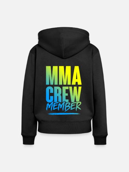 Mma Crew - Frauen Premium Bio Zip Hoodie - Schwarz