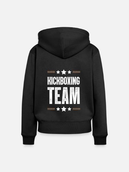 Kickboxing Team - Frauen Premium Bio Zip Hoodie - Schwarz