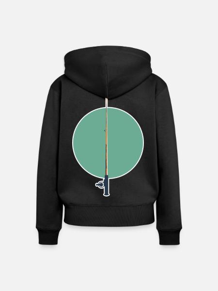 Angel Grafik - Frauen Premium Bio Zip Hoodie - Schwarz