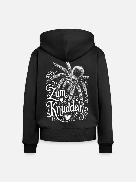 Vogelspinnen Fan - Frauen Premium Bio Zip Hoodie - Schwarz