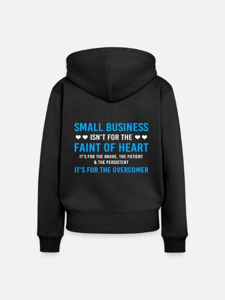 Unternehmer Workaholic - Frauen Premium Bio Zip Hoodie - Schwarz
