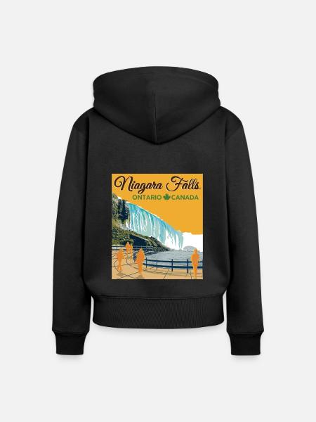 Niagarafälle Ontario - Frauen Premium Bio Zip Hoodie -