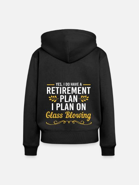 Glasbläser Glas - Frauen Premium Bio Zip Hoodie - Schwarz