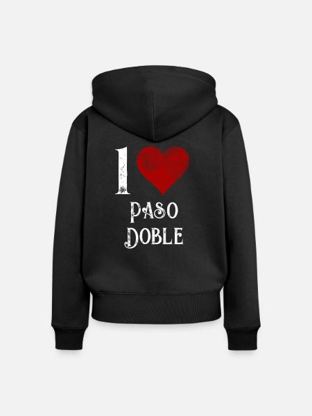 paso doble Tanzpartner Geschenk - Frauen Premium Bio Zip Hoodie - Schwarz