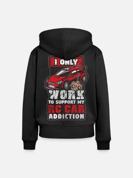 Rc Auto Rc - Frauen Premium Bio Zip Hoodie - Schwarz