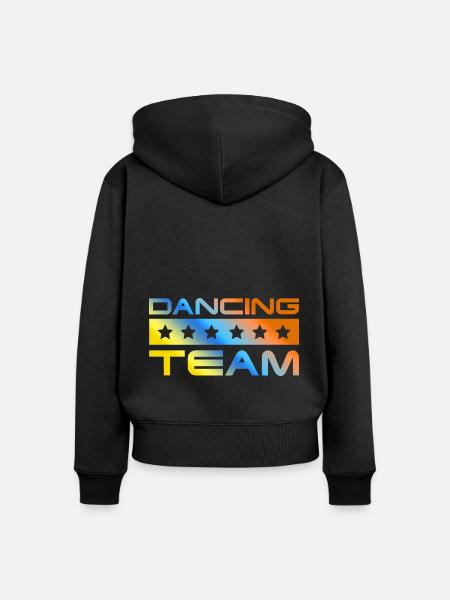 Dancing Crew Bunt - Frauen Premium Bio Zip Hoodie - Schwarz