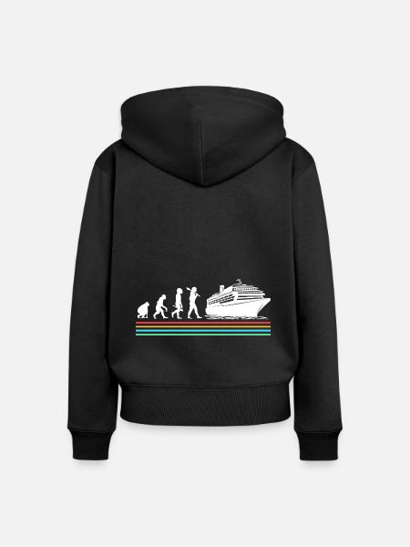Kreuzfahrt Kreuzfahrtschiff Evolution - Frauen Premium Bio Zip Hoodie - Schwarz