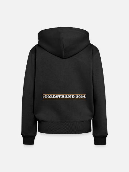 Goldstrand 2024 - Frauen Premium Bio Zip Hoodie - Schwarz