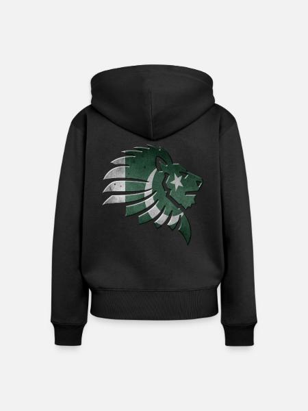 Pakistan - Frauen Premium Bio Zip Hoodie - Schwarz