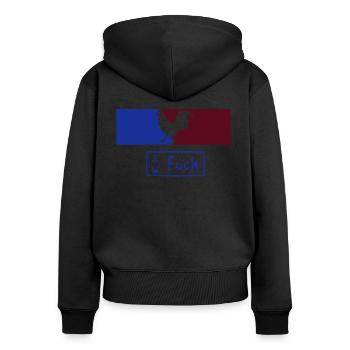 Fick Schwanz französisch Französisch - Frauen Premium Bio Zip Hoodie - Schwarz - Hinten - Julia (174cm)
