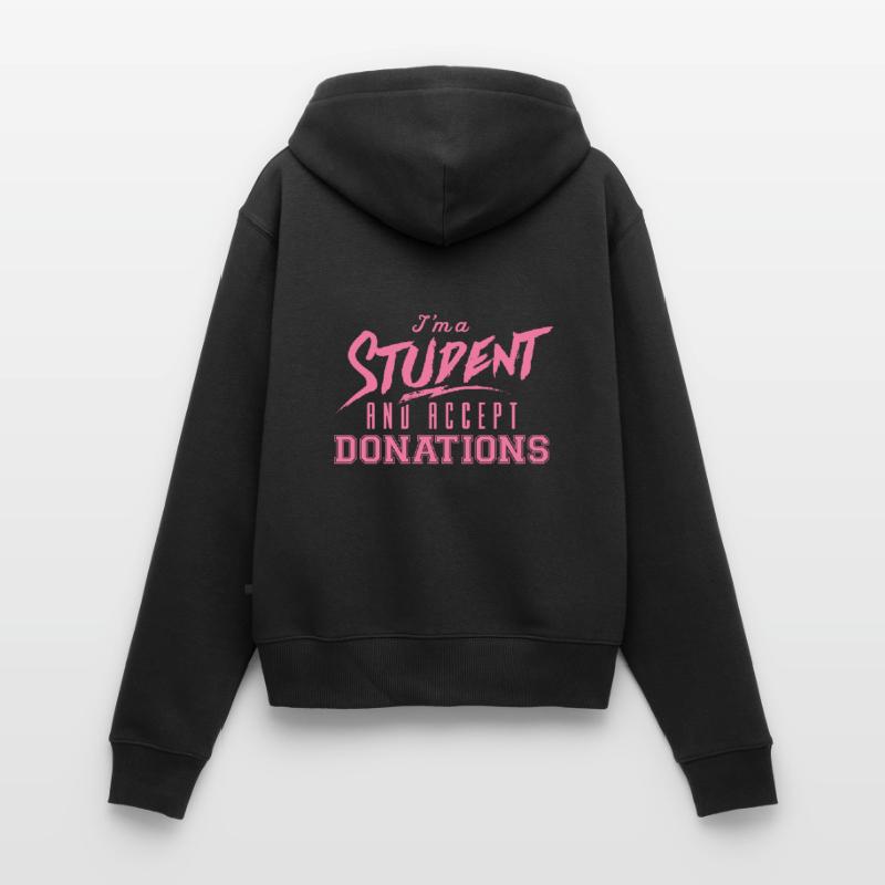 Studentin Studentin Studentin Studentin Frauen Premium Bio Zip Hoodie