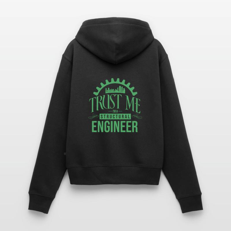 Building structural engineer structural engineer structural engineering Women's Premium Organic Zip Hoodie