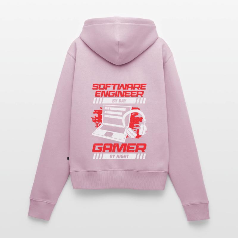 Funny Software Engineer Developer Programmer Gift Frauen Premium Bio Zip Hoodie