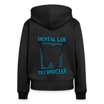 Dental Laboratory Dental Laboratory Master Dental Technician - Women's Premium Organic Zip Hoodie - black - Back - Julia (174cm)
