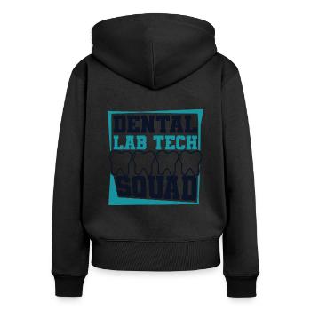 Dental Laboratory Dental Laboratory Master Dental Technician - Women's Premium Organic Zip Hoodie - black - Back - Julia (174cm)