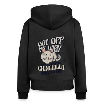 Out Off My Way Longhair Shorttail Long Tail - Women's Premium Organic Zip Hoodie - black - Back - Julia (174cm)