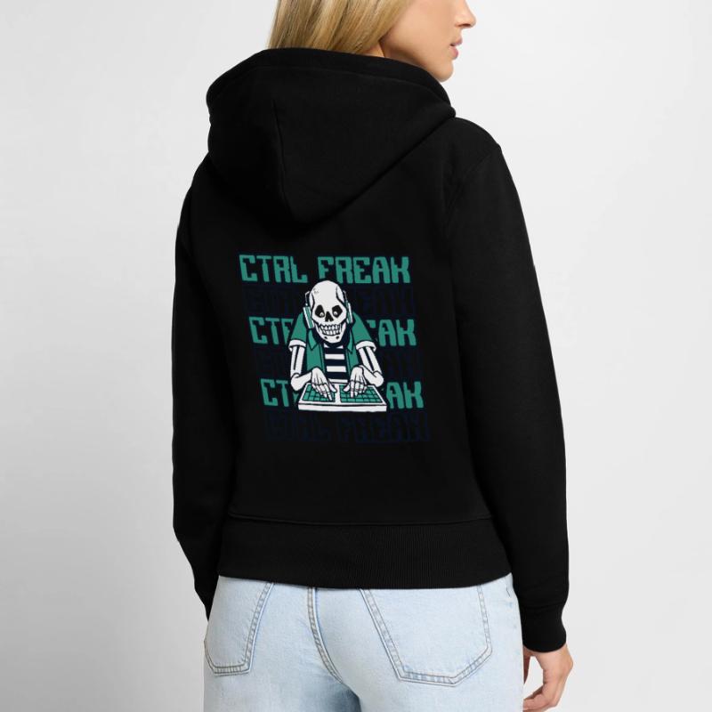 CTRL Freak Software Developer Developer Women's Premium Organic Zip Hoodie