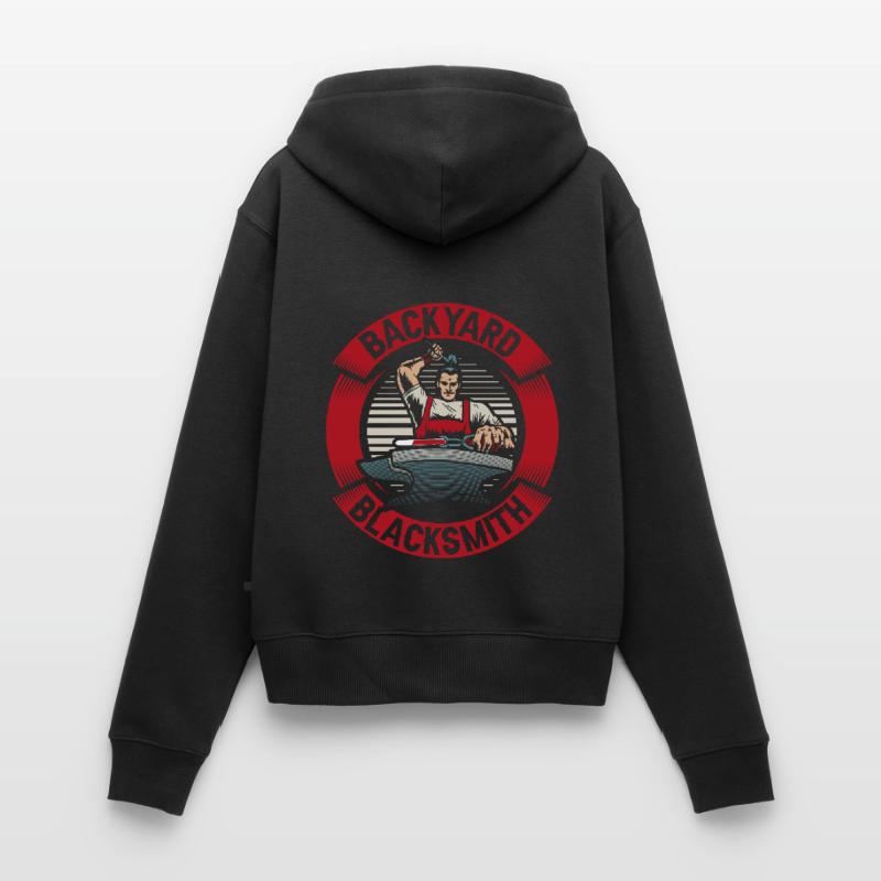 Backyard Blacksmith Blacksmith Forging Frauen Premium Bio Zip Hoodie