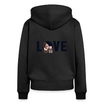 Love Bakery Confectioner Hobby Baker Master Baker - Women's Premium Organic Zip Hoodie - black - Back - Julia (174cm)