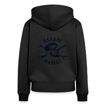 Garage Maniac Car Mechanic Car Mechanic Car - Women's Premium Organic Zip Hoodie - black - Back - Julia (174cm)